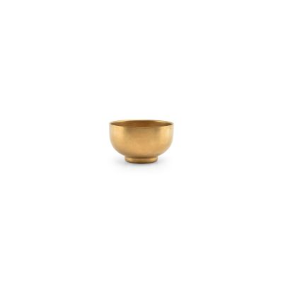 Kom 12xH7cm dubbelwandig vintage goud Host