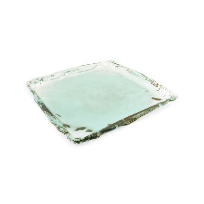 Plat à servir 34x34xH3cm green Ecovitra