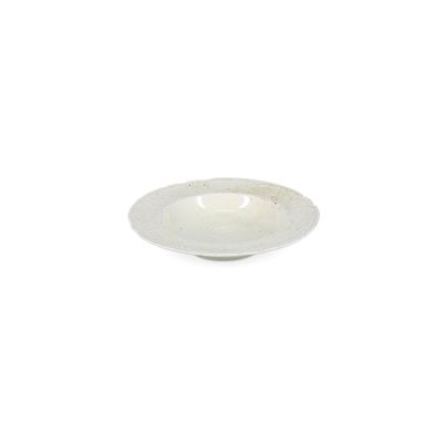 Assiette creuse 20,5/13,5xH4cm beige Seance
