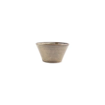 Kom 15xH8cm conisch grey Line
