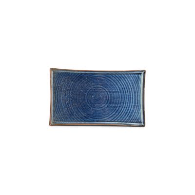 Plat bord 33x20cm blue Line