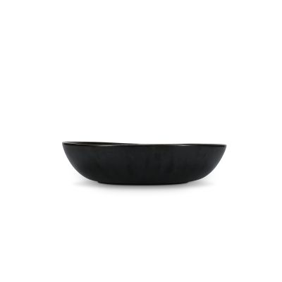 Serving dish 30,5xH7,5cm black Ceres