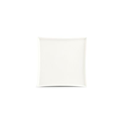 Plat bord 27x27cm white Line