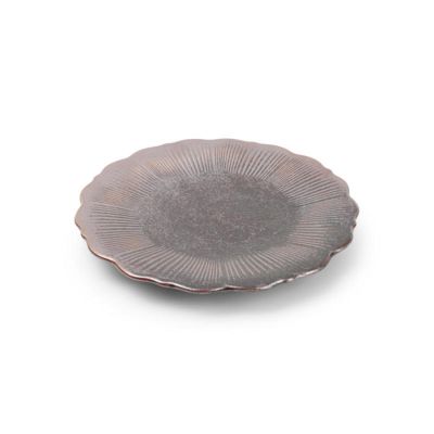 Teller flach 21,5cm bronze Floret