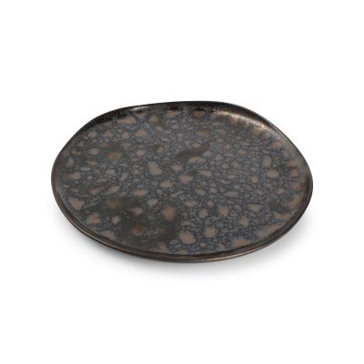 Teller flach 27cm gold flaked Nobile