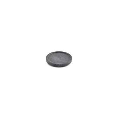 Serveerschaal/glasonderzetter 9,5xH1cm marmer zwart Pura