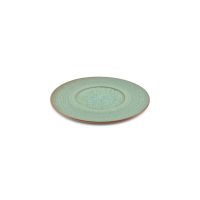 Plat bord 27cm groen Terra