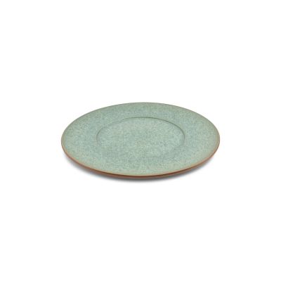 Plat bord 30cm groen Terra