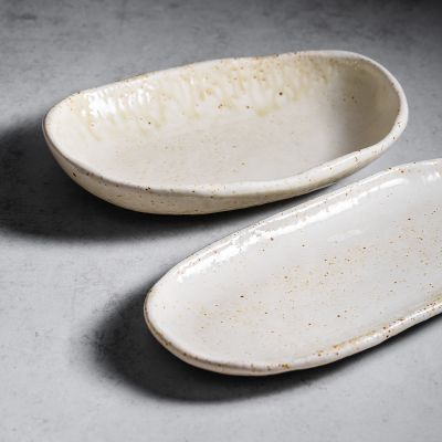 Bol 27,5x19,5xH5cm beige Vita