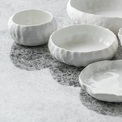 Schüssel 15xH4,5cm weiß Arte