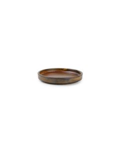 Assiette plate 13,5xH2cm dark brown Escura