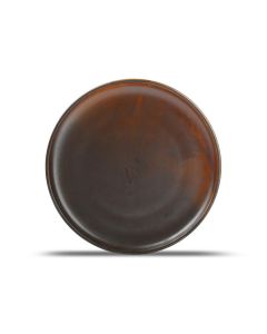 Assiette plate 26xH2,5cm dark brown Escura