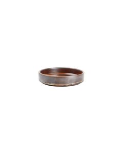 Assiette plate 13,5xH3cm dark brown Escura