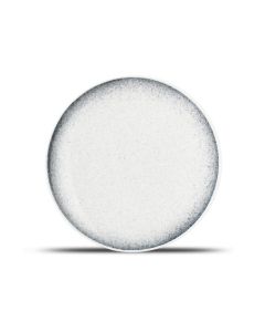 Assiette plate 21cm black speckled Dusk