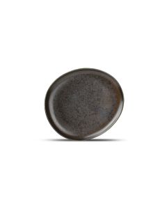 Assiette plate 21x18,5cm black Ceres