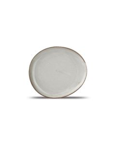 Assiette plate 21x18,5cm grey Ceres