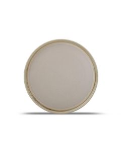 Assiette plate 28xH1,5cm brown Structo