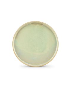 Assiette plate 24xH1,5cm turquoise Structo