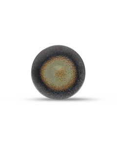 Assiette plate 20,5cm textured moss Cone