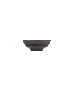 Kom 18xH6,5cm textured moss Cone