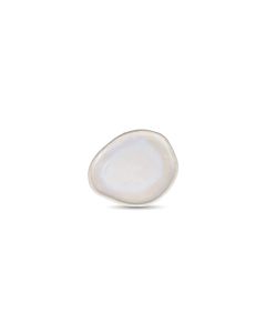 Assiette plate 15x12,5cm pure pearl Icon