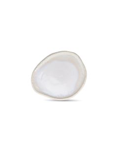 Assiette plate 21x18cm pure pearl Icon