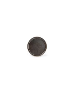 Assiette plate 13,5xH2cm black Ceres
