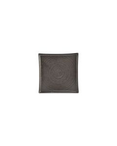 Assiette plate 20,5x20,5cm black Line