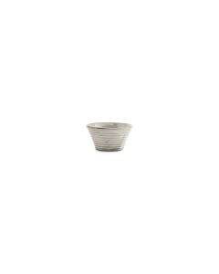 Kom 10xH5cm conisch grey Line