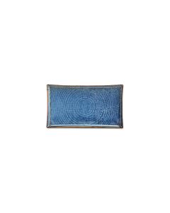 Teller flach 30x17cm blue Line