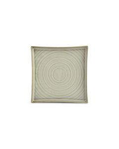Assiette plate 20,5x20,5cm green Line