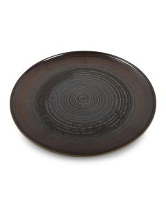 Teller flach 30cm golden Ostra