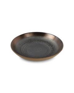 Diep bord 25xH5,5cm golden Ostra