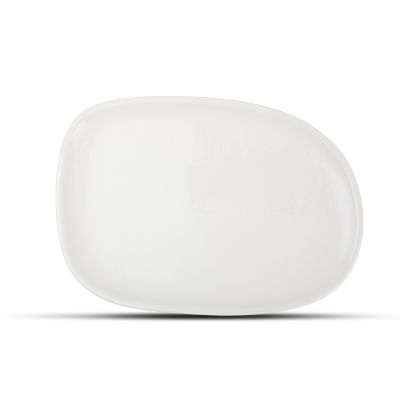 Assiette plate 33x23cm white Ceres