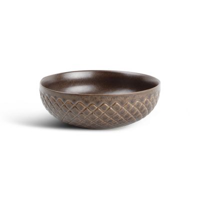 Bol 15,5xH5cm diamond copper Brass