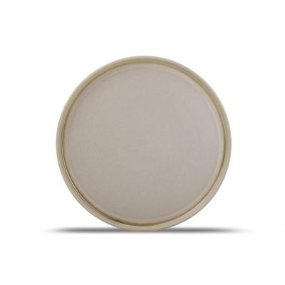 Plate 28xH1,5cm brown Structo