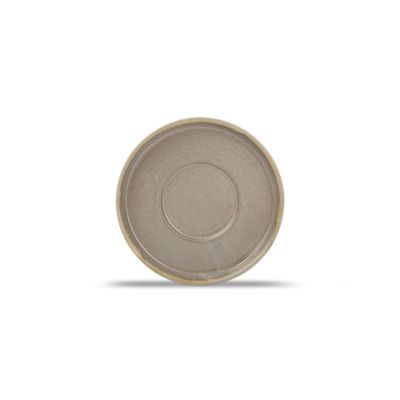 Saucer 14xH1,5cm for cup 20cl and mug 35cl brown Structo