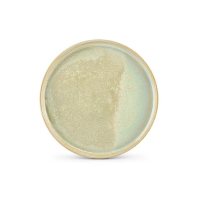 Plate 20,5xH1,5cm turquoise Structo