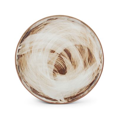 Plat bord 21cm brown Brush