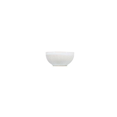 Bol 11xH5,5cm rayé white Brass