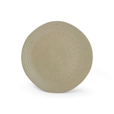 Assiette plate 21xH1,5cm olive Mosaic