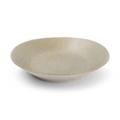 Assiette creuse 24,5x5cm olive Mosaic