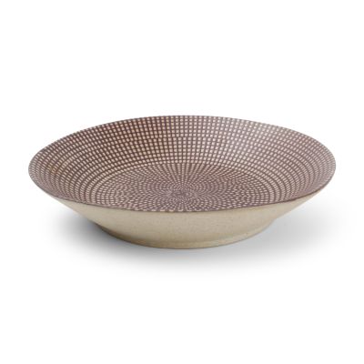 Assiette creuse 24,5x5cm aubergine Mosaic