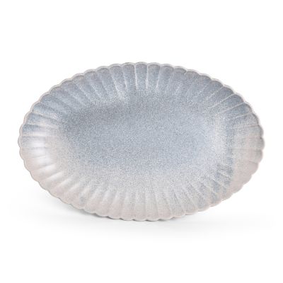 Plat &agrave; servir 41x26cm blue faded Dune