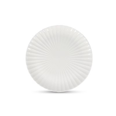 Assiette plate 25cm white Bloom