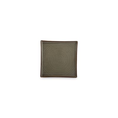 Plate 20,5x20,5cm grey Line