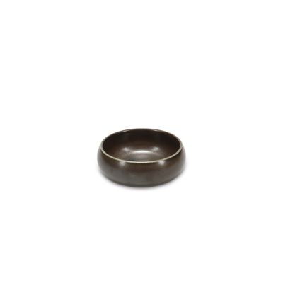 Bol 12xH5cm globe black Ceres