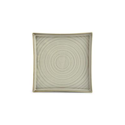 Plate 20,5x20,5cm green Line