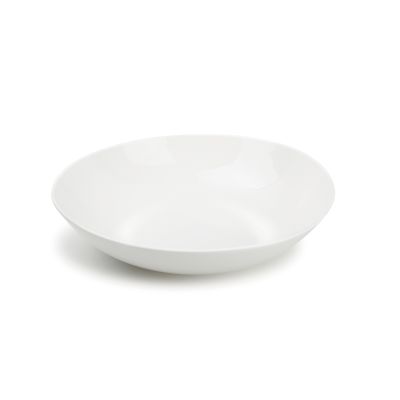 Deep plate 25xH5,5cm white Perla