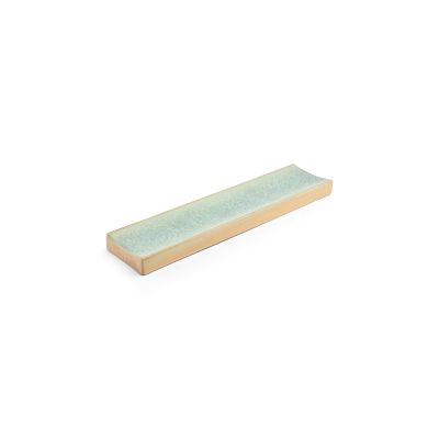 Servierteller 32,5x7,5xH2,5cm grün Terra